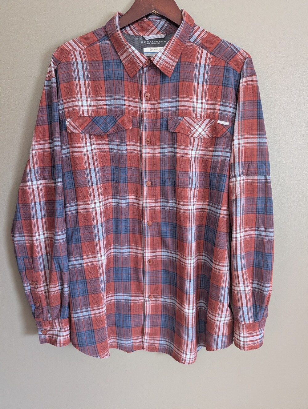 Columbia Omni Shade Sport Shirt Size Large Tall